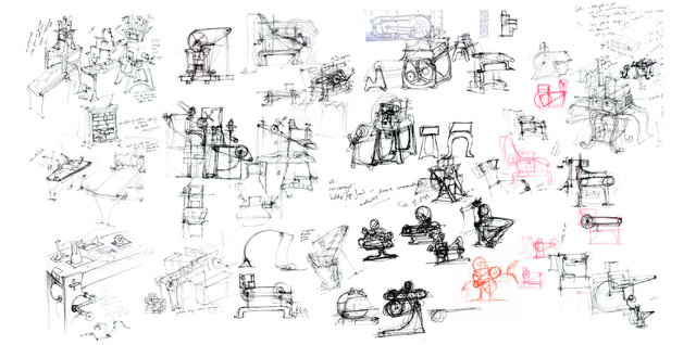 Production Design Machine_concept drawings