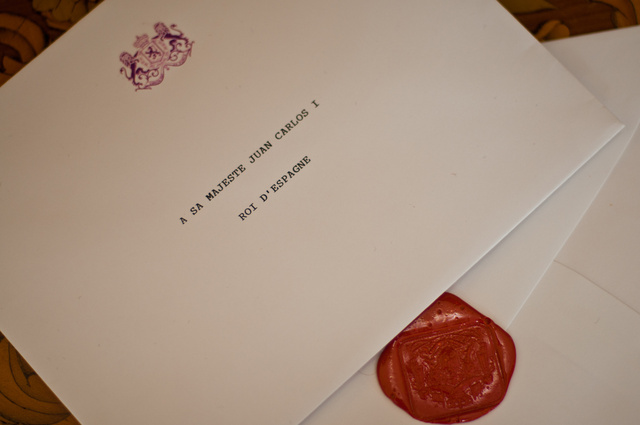 Letters of accreditation from the King of Belgium