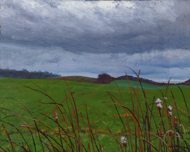 November Bullrushes, 32 x 40" sold
