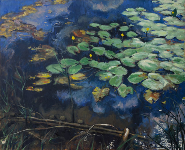 Water lily 100x81 olej płótno