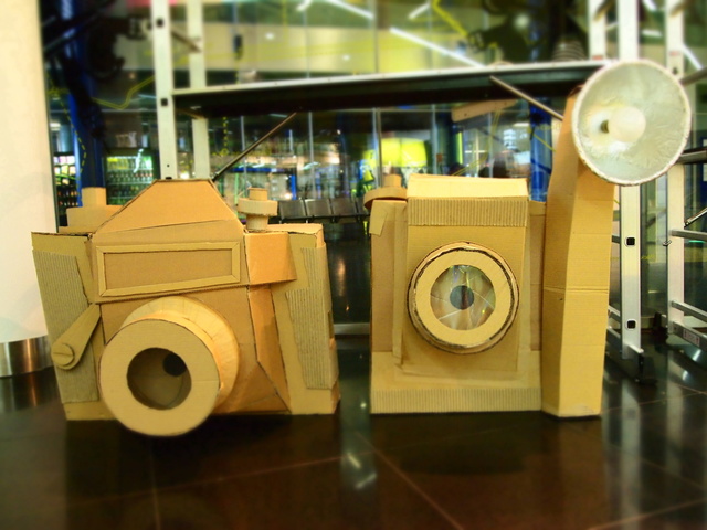 Oversized Cardboard Cameras