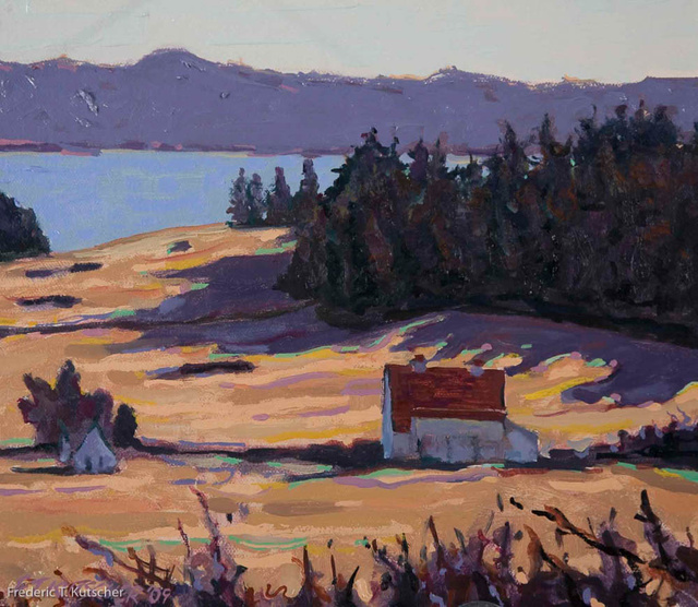 2009-8 February Afternoon_ Crow Valley (Orcas Island_ WA) (11W  9.5H oil on canvas on board) small.j