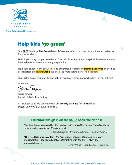 Orscheln Kids Letter - Direct Mail Package