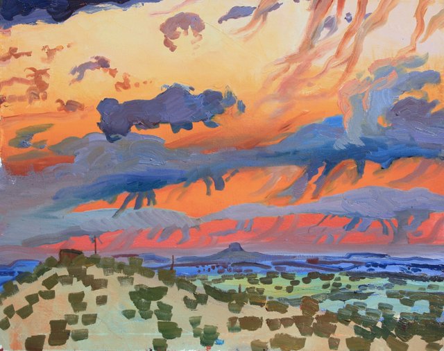 Cabezon Sunset    24 x 30"