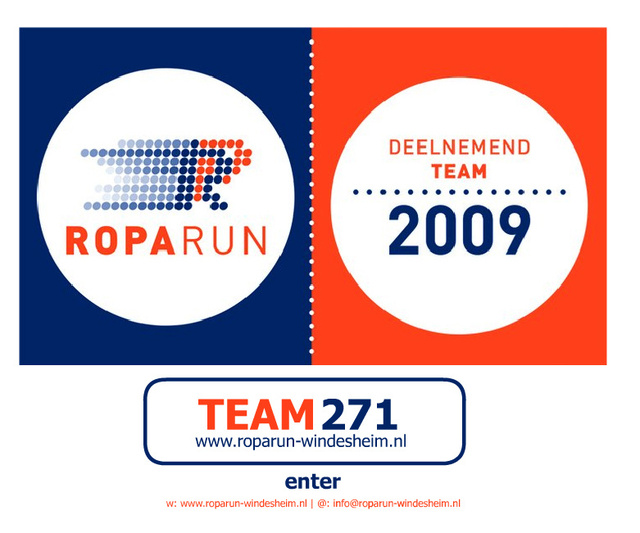Webdesign for Roparunteam Windesheim