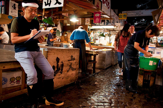 Tsukiji fish market, Tokyo