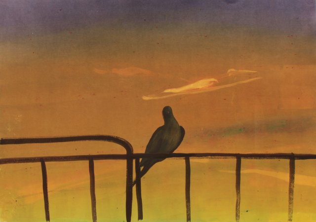 Fire Escape Visitor 22 x 29"