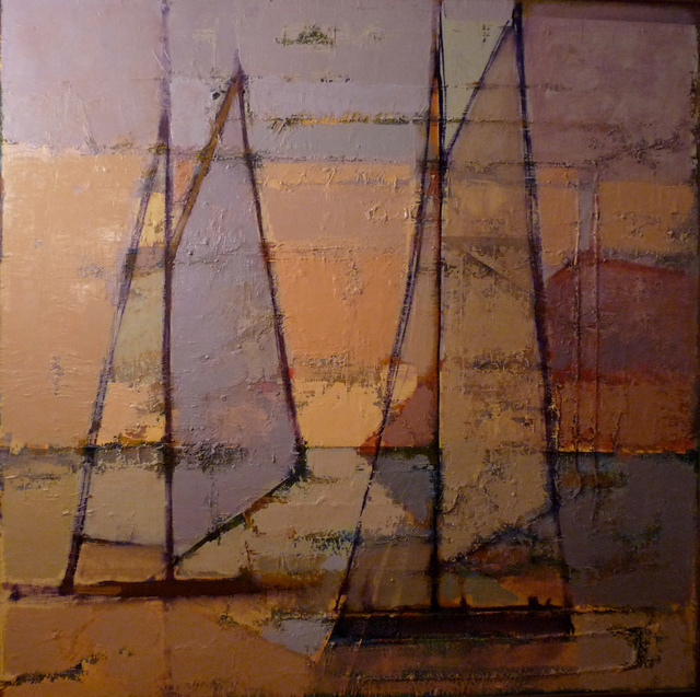 'Sailing boats. Sunset'