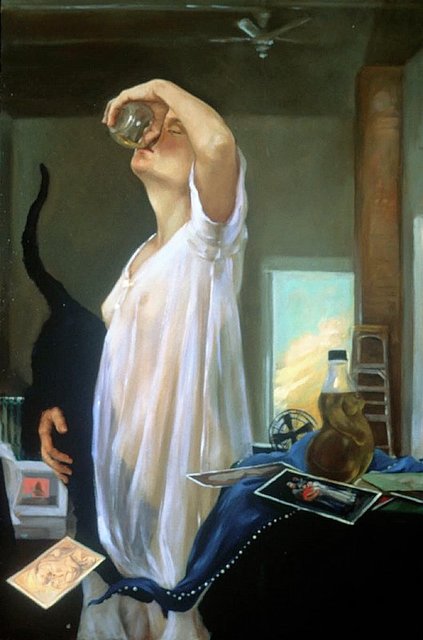 To Hogarth, oil on panel, 24"x36"