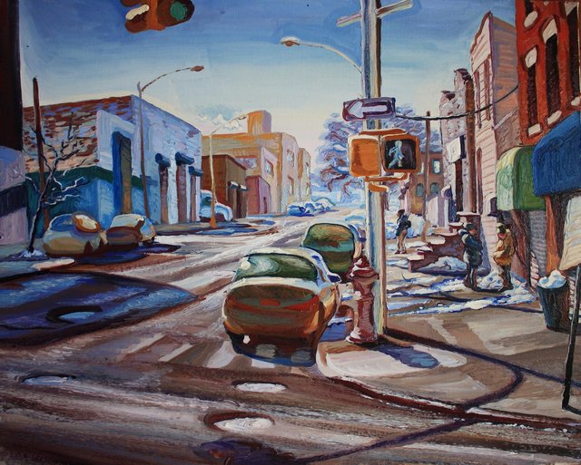 Entering Red Hook    24 x 30" sold