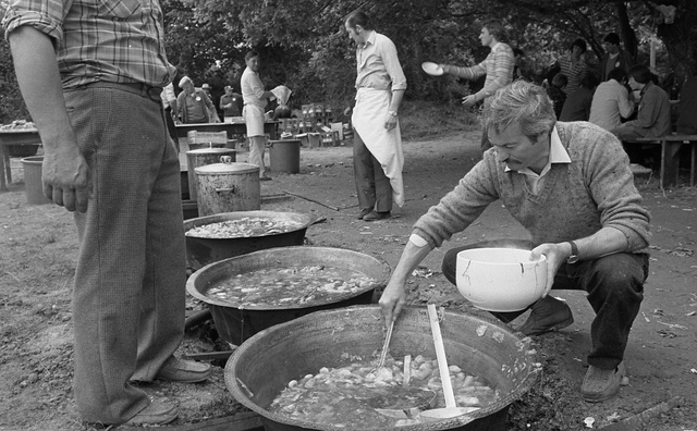 "Fest er Blead", fête des moissons, Ploëmel, Morbihan, 1979