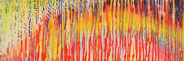 © 2012 Forest Fire [triptych] 30" x 10"