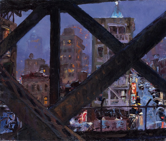 Manhattan Bridge Girders I, 20 x 24" sold