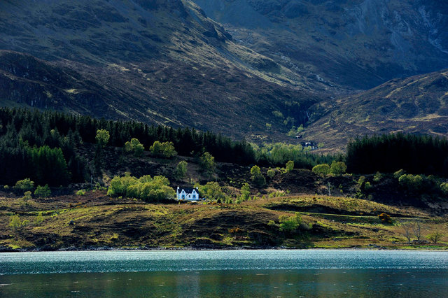 La maison de Loch Slapin, île de Skye