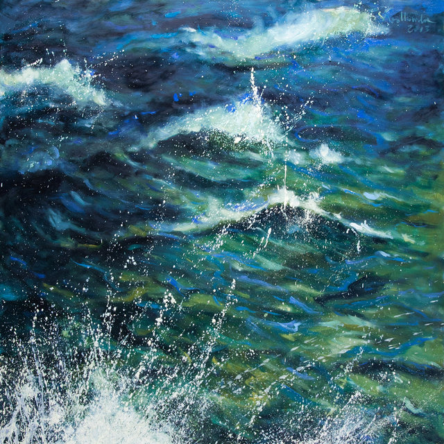 Woda 06 olej płótno 90x90