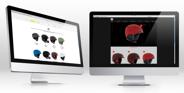 Product photography for anon helmets website and marketing materials