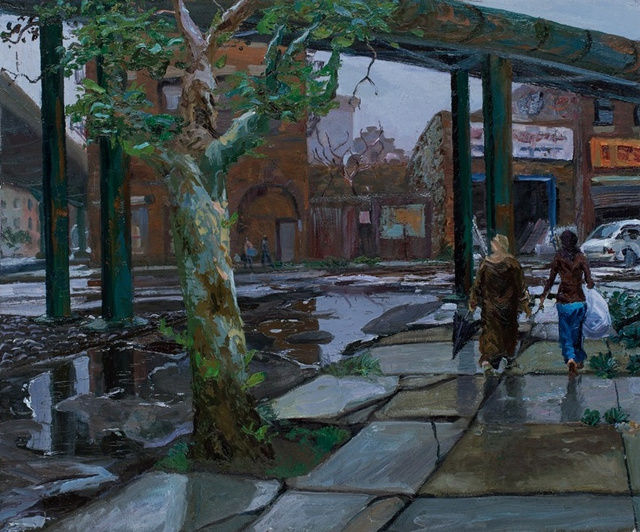 Rainy Day- Offramp, 30 x 36"