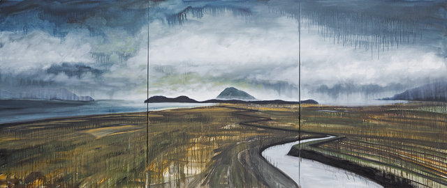 samishland, 12'x5' oil 2013 - sold