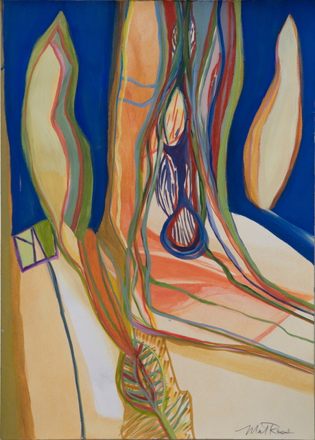 Loose Garment, Mixed Media on Paper, 14"x10"