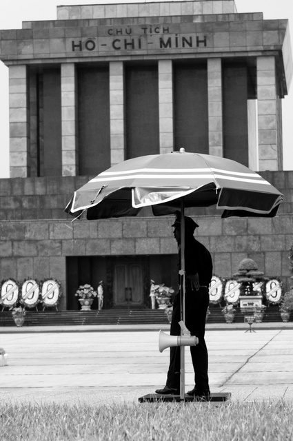 Guarding the Ho Chi Minh Mausoleum