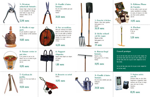 <font color="#aaa7a6">Guide jardinier, prospection (outils).</font>