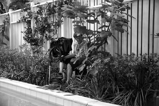 Rob Baird on the set of TRUMBO