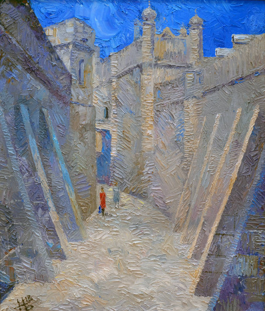 Upalny dzeń 60x70 olej płótno 2013