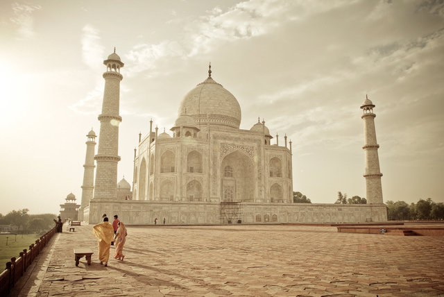 Taj Mahal in Golden