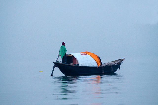 Boatman in the Ganges