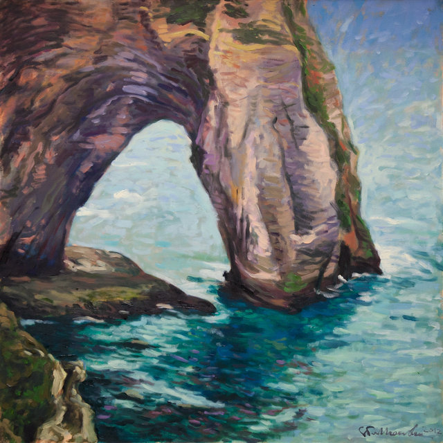 Etretat 1 olej płótno 70x70