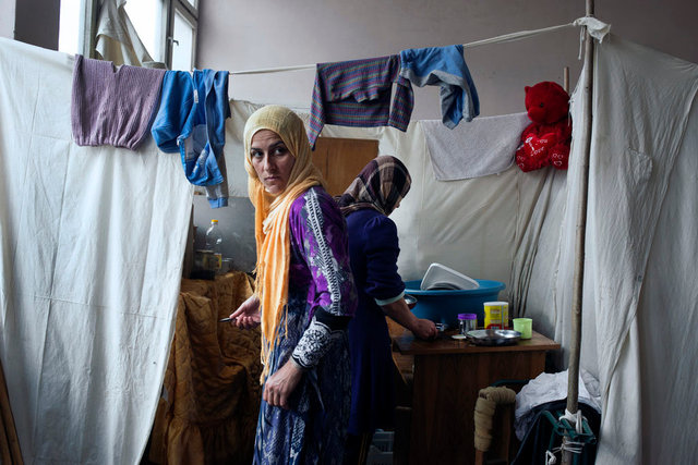 The reception centre for asylum-seekers in "Voenna Rampa", Sofia