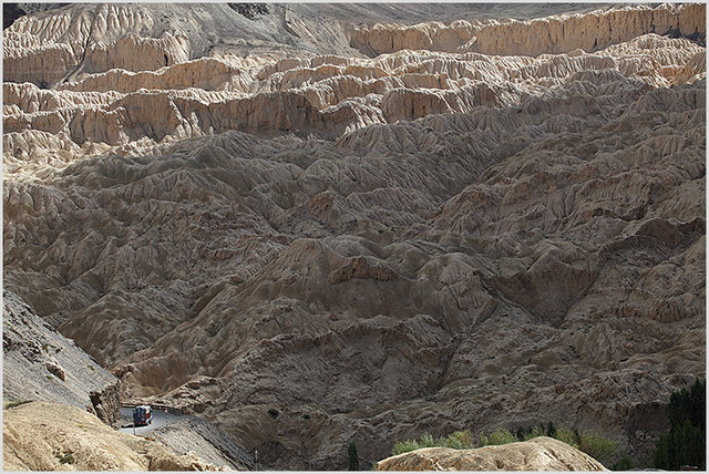 truck and moonland, lamayuru