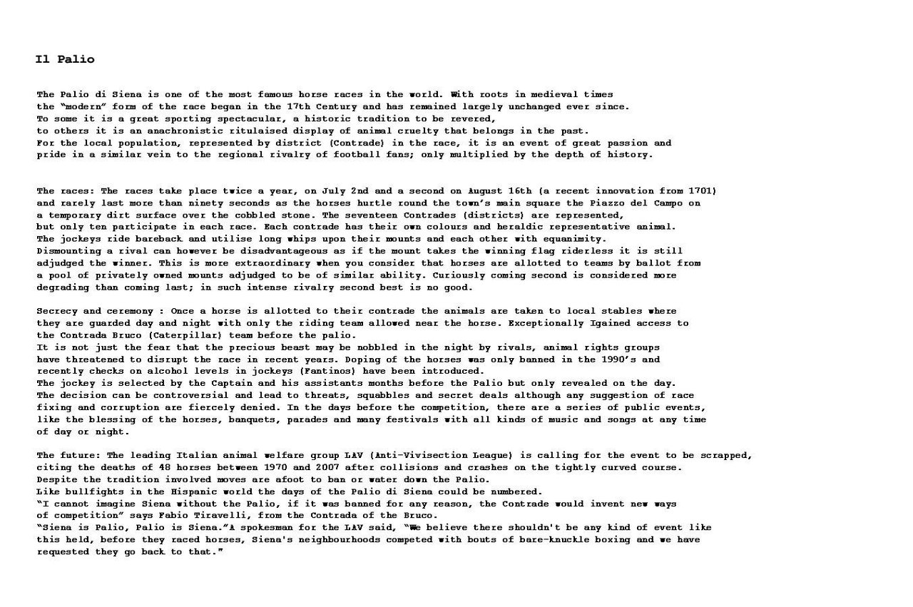 example of reportage essay