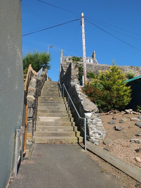 Gillans Steps and Deep Blue Sky by Alison Gracie