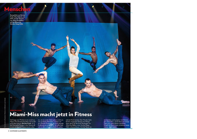 Kerstin Cook und The Rock Ballet, Schweizer Illustrierte, Januar 2015