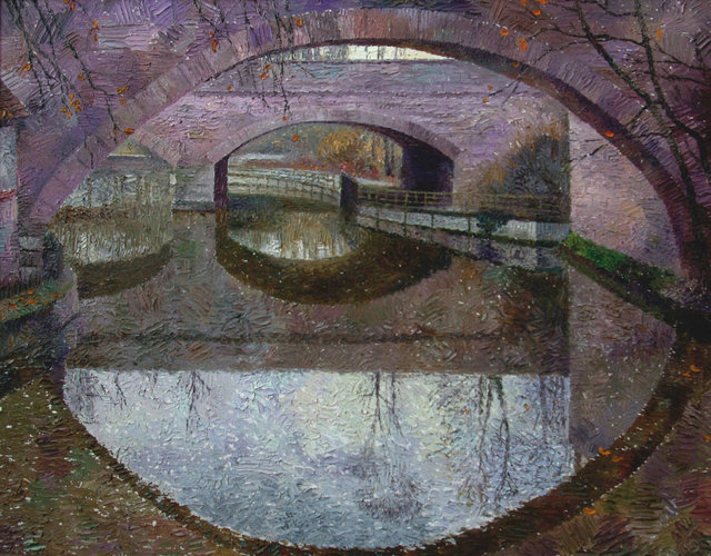 Niedzielny poranek. Norynberga 80x90 olej płótno 2011