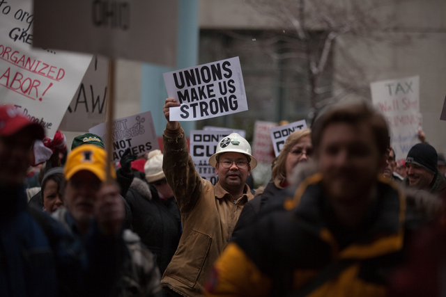Union Rally In Support of Wisconsin