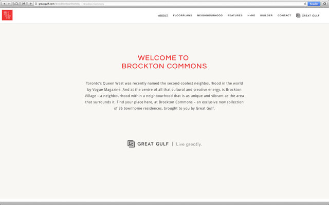 BROCKTON COMMONS TOWNHOMES WEBSITE  4/13