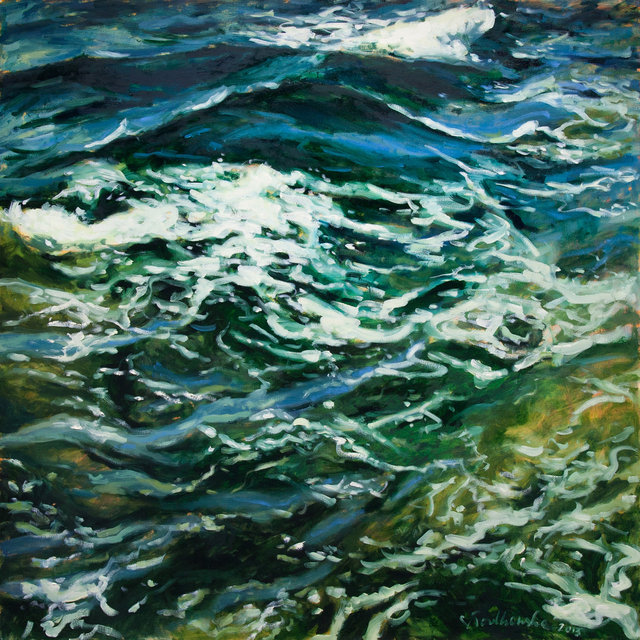 Woda 04 olej płótno 90x90