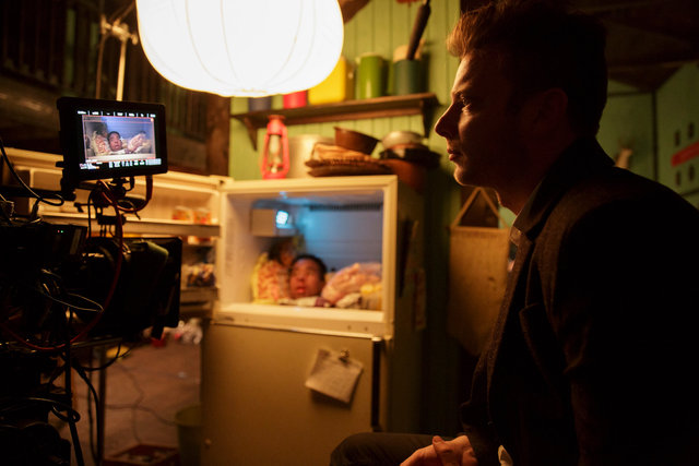 Todd Strauss-Schulson on the set of THE FINAL GIRLS