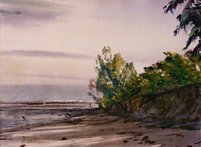 Heron Alerted 22 x 30"