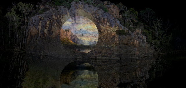 Apparitions #1 - Mount Arapiles and the Mitre Rock 1863, Nicholas Chevalier , 2014