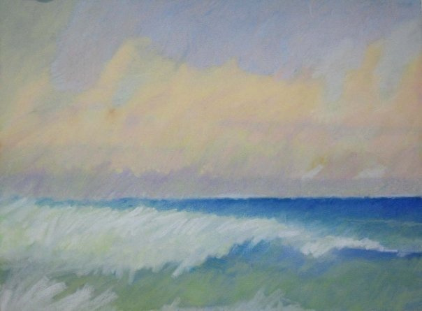 Afternoon Wave, Pastel on Paper, 16 x 20 in.