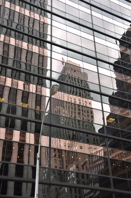 reflet dans gratte-ciel, Manhattan