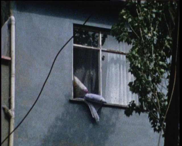 Passer-by: Between Azure, Bisque and Teal, super 8mm film transferred to 16mm film, 20 minutes film projection on loop, colour, optical sound, 2008