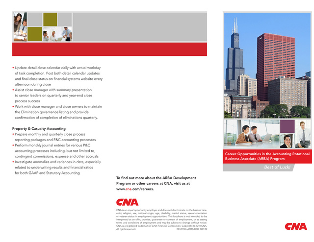 CNA Recruiting Program Tri-Fold Brochure