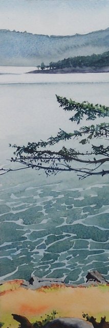 Trincomali Channel towards Saltspring (Sold)