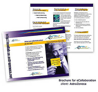 Brochure to promote online meeting software