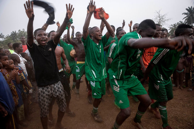 Football amateur en Afrique.