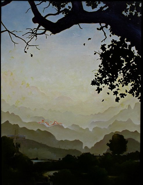 San Antonio Commute, 2010, oil on canvas, 36x48"